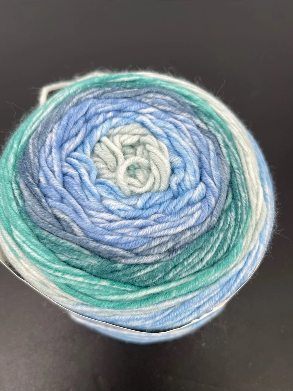 Lion Brand Mandala Ombré Yarn in Blue & Teal - Picture 2 of 4